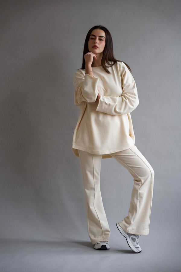 LIA Cozy Sweater - Cream - #abc