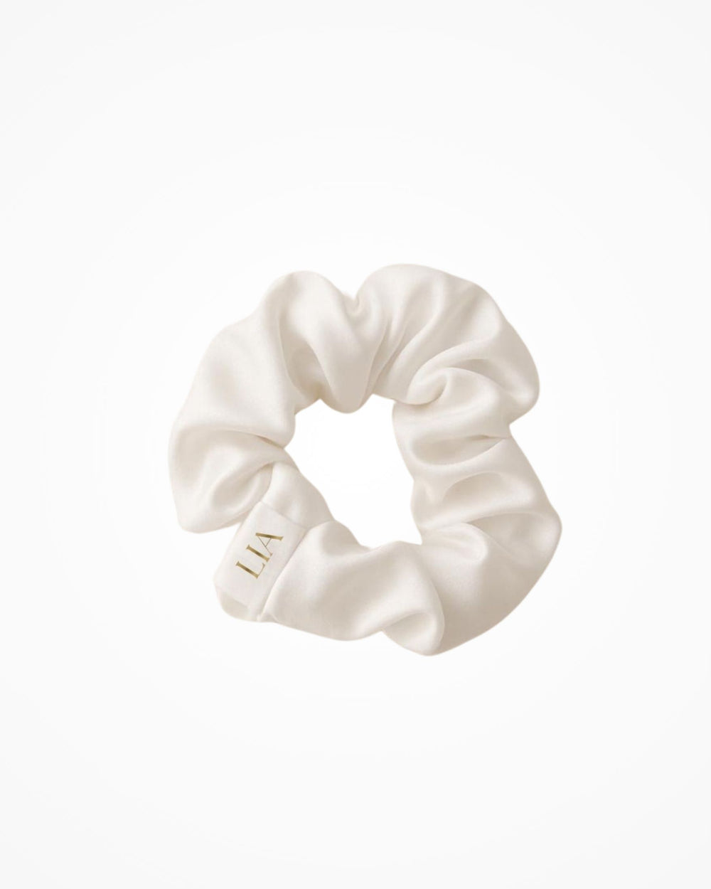 LIA Seidenhaargummi White