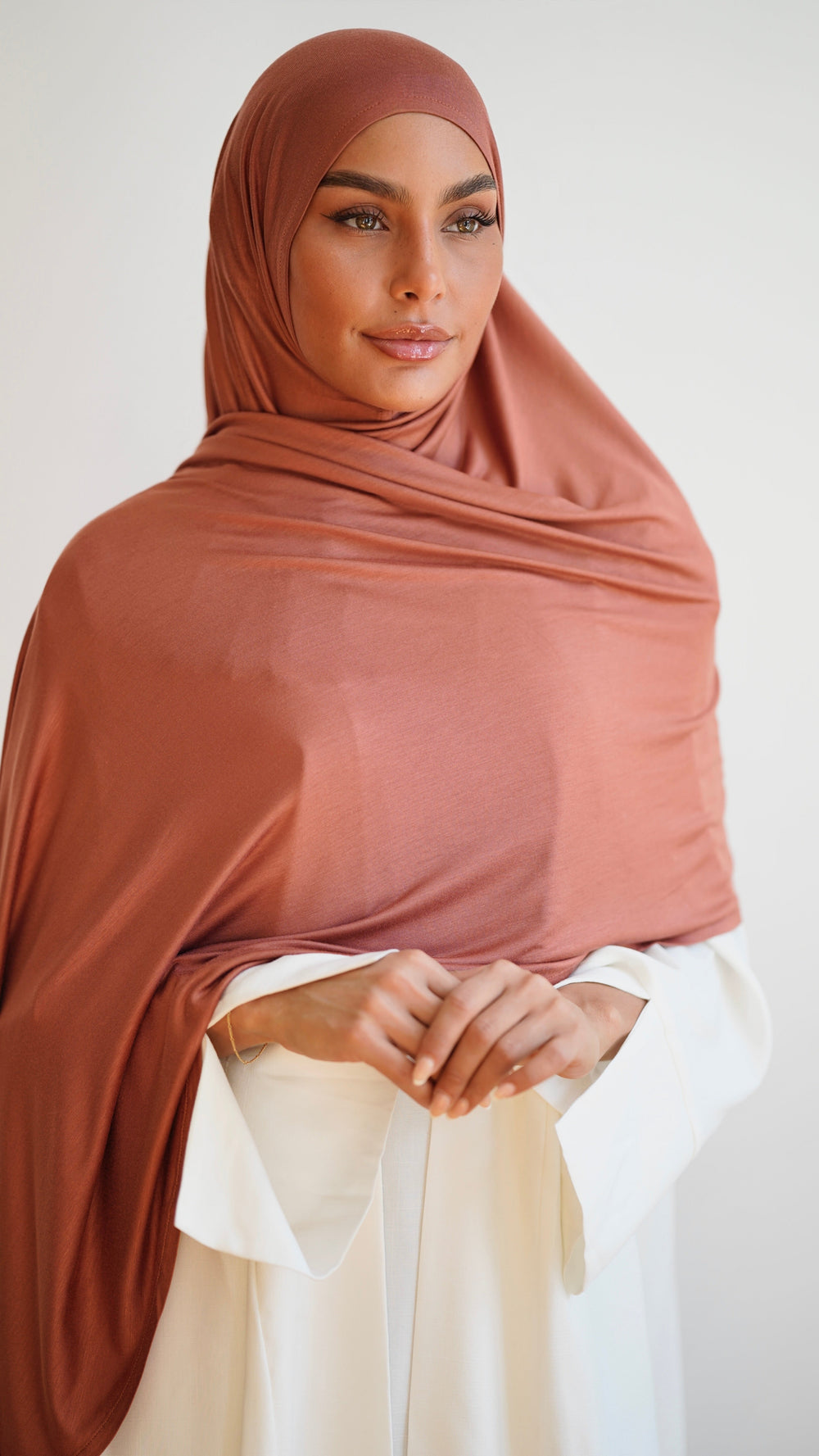 Instant Premium Jersey Hijab Salted Caramel