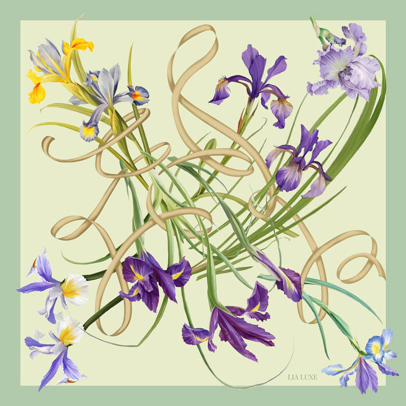 Seidenschals COMO ,,menta,,