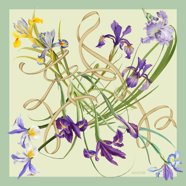 Seidenschals COMO ,,menta,,