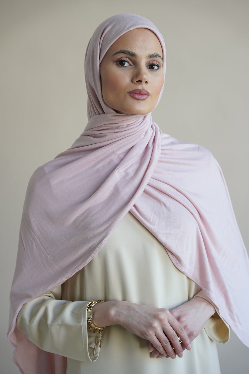 Jersey Hijab Bamboo Mink