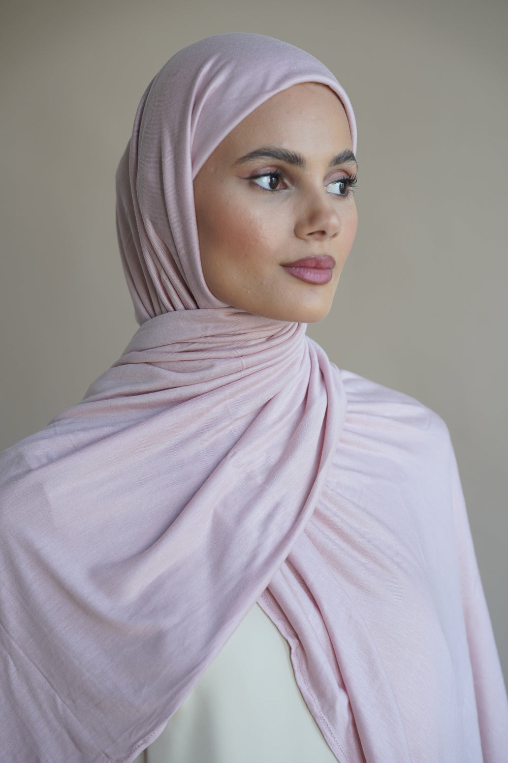 Jersey Hijab Bamboo Mink