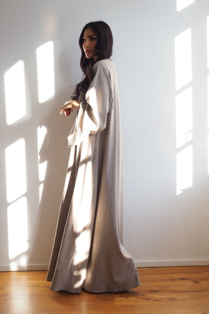 Abaya  Maxidress Leinenoptik "Earth"