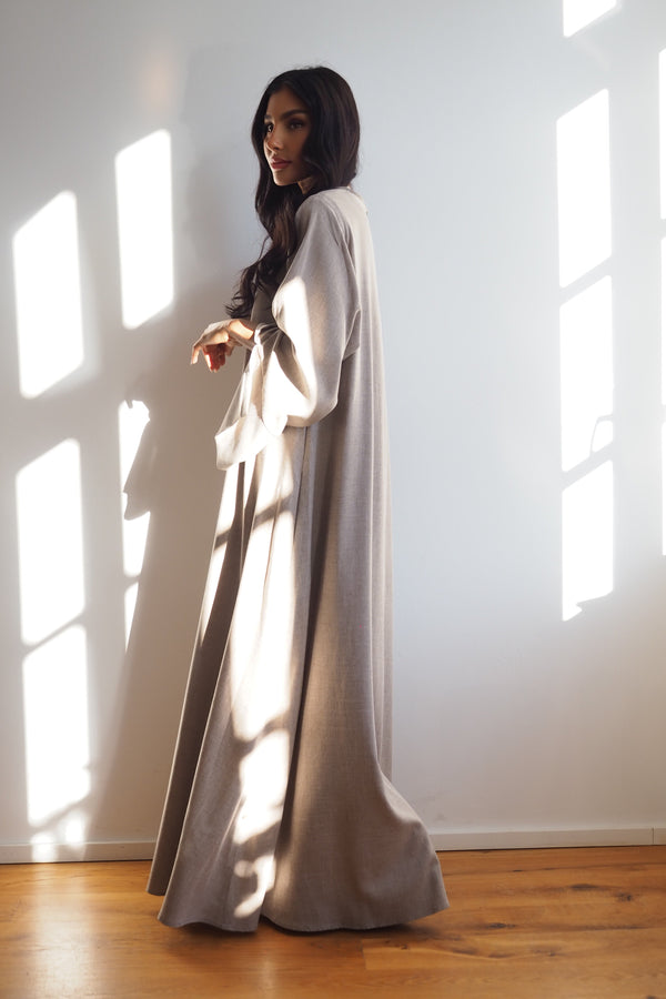 Abaya  Maxidress Leinenoptik "Earth"