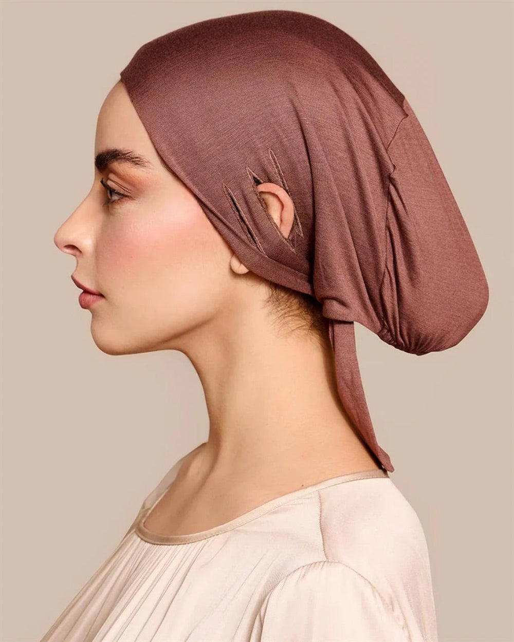 Untertuch Unterkopftuch Hijab Bone Mocha Brown